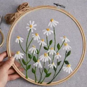 [골드스마일]프랑스 자수 꽃무늬 패턴 DIY 취미용 십자수