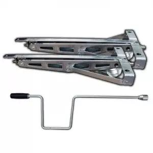 1.2톤 아웃트리거 카라반 트레일러 2P 핸들포함 세트