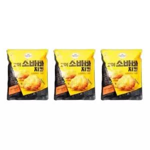 CJ제일제당 냉동 고메 소바바 치킨 소이허니 순살 375g 3개