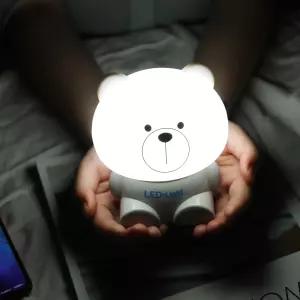 MNPP 말랑이 LED 무드등 고양이 곰 토끼 캐릭터 실리콘 터치 취침 수유 간접 조명등
