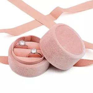 핑크 케이스 반지 프로포즈주얼리 돌잔치선물 악세사리보관함 예물함 결혼기념일 반지함