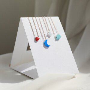 [제이로렌] 1N0918 10월탄생석 오팔 로즈골드 목걸이