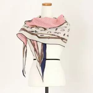 [하프클럽/샵앤]프린지 여성 겨울 골지 기모 마름모 스카프 머플러 DRN-WMF-0667-