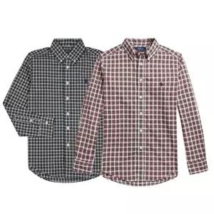 [폴로 랄프로렌]폴로 보이즈 포플린 스트레치 잔체크 셔츠