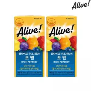 얼라이브 멀티비타민 포 맨 60정 2개