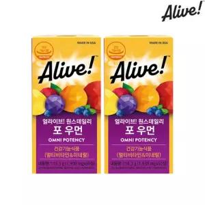 얼라이브 멀티비타민 포 우먼 60정 2개