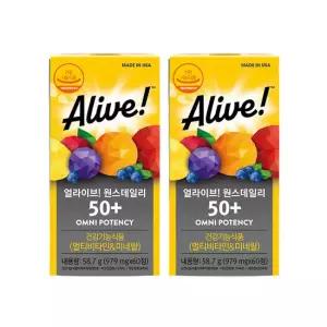얼라이브 멀티비타민 50 플러스 60정 2개