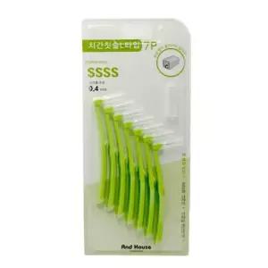 덴탈 치간칫솔 L형 7P 0.4mm (SSSS) 치석제