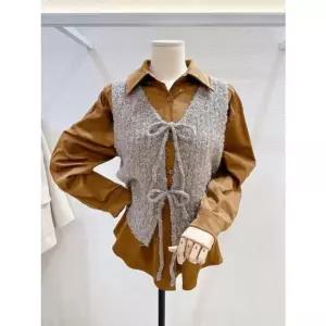 [갤러리아] [LAP]리본타이 브이넥 니트조끼 (AR4KVB60)