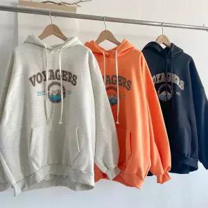 여성 빅사이즈 프린트 기모 후드 티셔츠