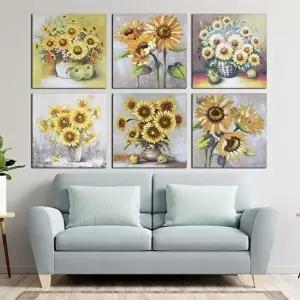 해바라기 액자 모음 풍수그림 거실 유화 액자 (KYR-W9C73E5)