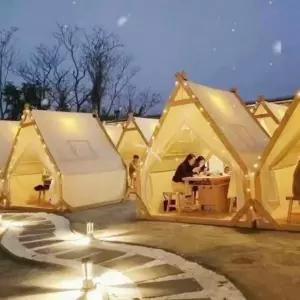 카페 인디언 텐트 방갈로 야외 싱글 대형 루프탑 글램핑