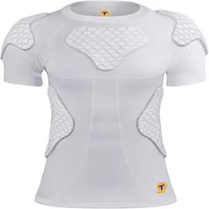 디알루돈 남성 패딩 축구 셔츠 갈비 가슴 어깨 보호대 하트 가드 압축 6패드 야구 농구용 보호 장비