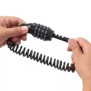 비밀번호 오토바이 자전거 와이어 자물쇠