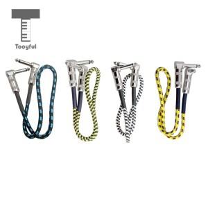 [호환품]50cm 소음 방지 일렉트릭 기타 케이블 효과 페달 오디오 내구성 짠 재킷 숏베이스 악기