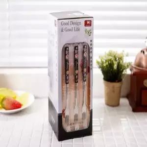 어린이 디저트 포크 황실장미 디자인 티포크 식기 (WFKIP2A)