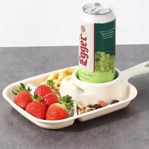 손잡이 062UHM94 사각4칸 가정용식판 미니급식판 나눔 다이어트