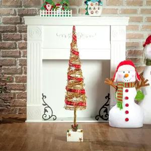 핸드메이드 원뿔 넝쿨 트리 70cm크리스마스장식 성탄절 미니 인테리어 장식용