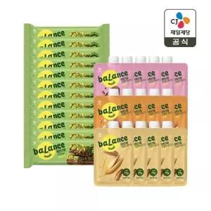 밸런스밀 프로틴 쉐이크 45g(귀리 5개+견과 5개+카카오 5개)+프로틴바 말차초코 12개