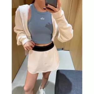 상의 탑 활동 크롭 스포츠 스타일 홀터넥 레저 민소매 제품