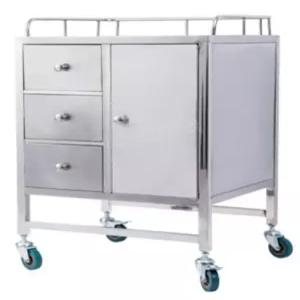 스테인레스 간호 의료 카트 수술  캐비닛 응급 미용 도구 구강 마취