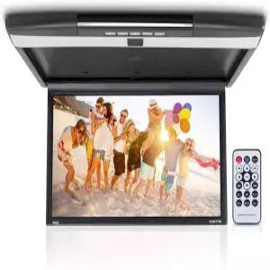 Pyle 차량 오버헤드 모니터 화면 디스플레이 - 17.3인치. LCD 플립 다운 루프 마운트 콘솔 HDMI TV