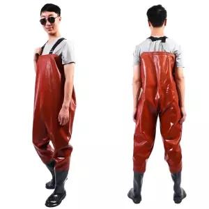 방수 전신 낚시바지 반신 하의 낚시전용 가죽 기모 겨울 일체형 점프수트