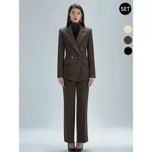 비비드시크릿가너 VIVID SET 여성 린스 겨울정장자켓+기모팬츠 세트