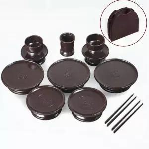 성묘용 야외용 제기세트 휴대용 미니 제사그릇 14p 세트 전용가방