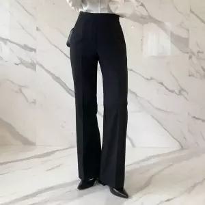 [하프클럽/]여성 하이웨이스트 신축성 있는 부츠컷 슬랙스