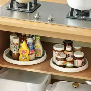 bns 주방 선반 양념통 수납정리 회전 트레이 정리대 원형