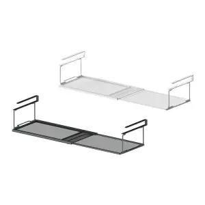 무타공 간활용 걸이형 길이조절 언더선반 소형메탈 정리 인테리어 거실 주방