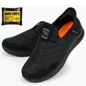 노스덕 남성 누빔 슬립온슈즈 한겨울 이지핏 일상 풋웨어슈즈 트렌디 세정티슈 세트