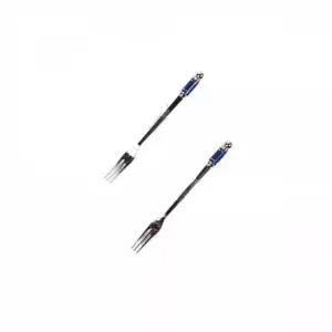 WL 블루 스텐 티포크 2P 10세트 디저트포크 손님용포크