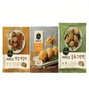 CJ 비비고 한입 떡갈비 490g 1개 계란옷입은 고기완자 480G 1개 도톰동그랑땡560g1개