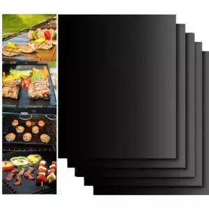 난로동력팬 2468개 바베큐 그릴 매트 비 스틱 내열성 야외 베이킹 파티 40x33cm