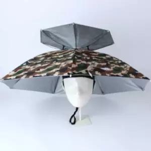( )2단 우산모자 중 밀리터리 머리에쓰는우산 머리우산 양산모자