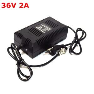 36V 2A 전기차 충전기 스마트 납산 배터리 충전기 GX12 12mm 커넥터 EU 플러그 10AH 12AH 14AH 20AH AGM 젤