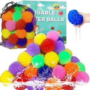 재사용 가능한 물 공, 야외 장난감 및 게임용 풍선, 장난감(70팩)