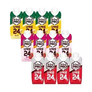 닥터유 프로 단백질 드링크 3종 12개 (초코,바나나,딸기) 250ml