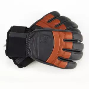 헤스트라 스키 보드 여성 장갑 가죽 네이비 브라운 XS BNA