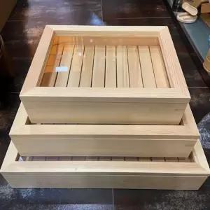 회숙성 보관 히노끼 일식집 편백나무 스시 네타박스