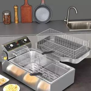 전기 튀김기 20L 2구 분식 핫도그 치킨 미니 프라이어 대용량