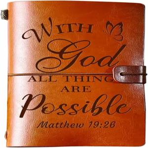 여성을 위한 PRSTENLY 기독교 선물 영감의 저널 140페이지 리필 가능한 노트북 격려 생일 크리스마스 졸업