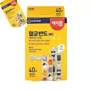 따챠 어린이밴드 저자극반창고 의료용피부보호 일회용위생패치 팬턴 표준형 40매