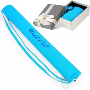 던라이트 아메리칸 마작 매트 롤링 수납 가방 - 35인치 캔버스 보드 타일 게임 케이스만 야외 여행용