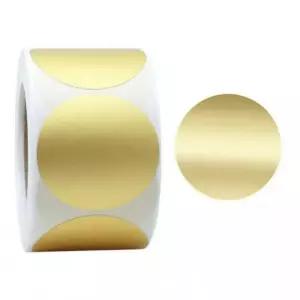 꾸미기스티커 대형 5cm 골드 원형 롤스티커 300pcs 메모스티커