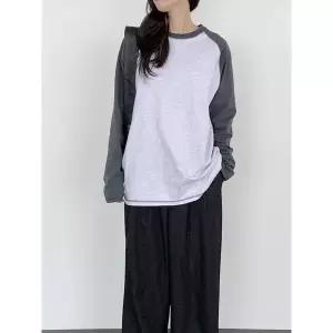 [하프클럽/]포터 배색 티셔츠 _YMSH26SS094