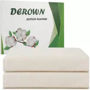 피마자 오일 팩을 위한 2Pcs 면 플란넬 표백되지 않은 플란넬로 만든 덜 지저분한 간 복부 관절에 재사용