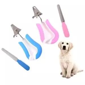 [반려] 애견 LED 발톱깎이 다듬기 세트 하늘 강아지 고양이